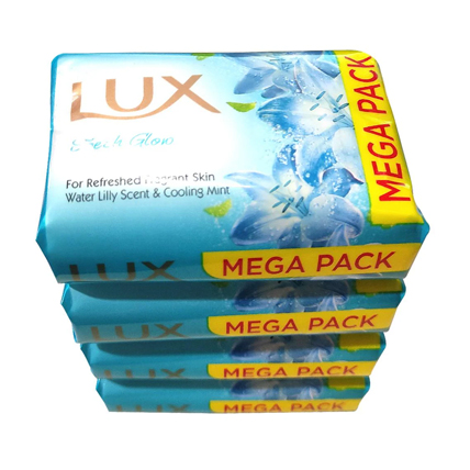 Lux Soap Fresh Glow With Lily Scent And Cooling Mint